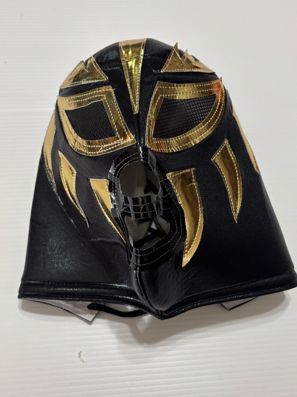 Black and Gold Lucha Libre Wrestling Mask - Men's Accessory
